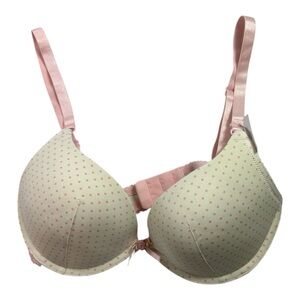 Affinitas Intimates Pink Dot Bra Size 32D NEW NWT